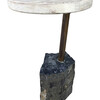 Limited Edition Stone and Oak Side Table 32661