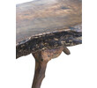 French Primitive Olive Wood Gueridon Table 38644