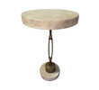 Limited Edition Industrial Element and Oak Top Side Table 37821