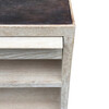Limited Edition Oak and Leather Night Stand 35003