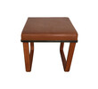 Lucca Studio Vaughn (stool) of saddle leather top and base 38933