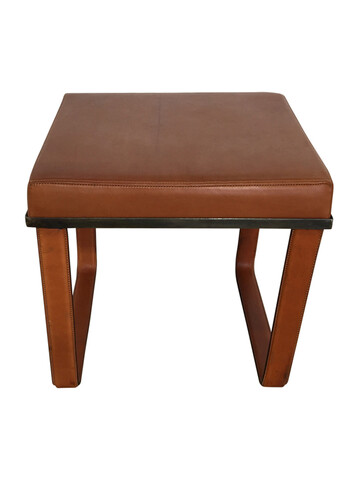 Lucca Studio Vaughn (stool) of saddle leather top and base 47373