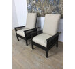 Pair of Slat Back Arm Chairs 37508