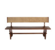 Mid Century French Oak and Rope Bench 44169