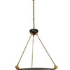 French 1940's Black Metal Chandelier 71130