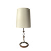 French Iron and Leather Lamp 77695