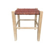 Lucca Studio Thelma Woven Leather Stool 38876