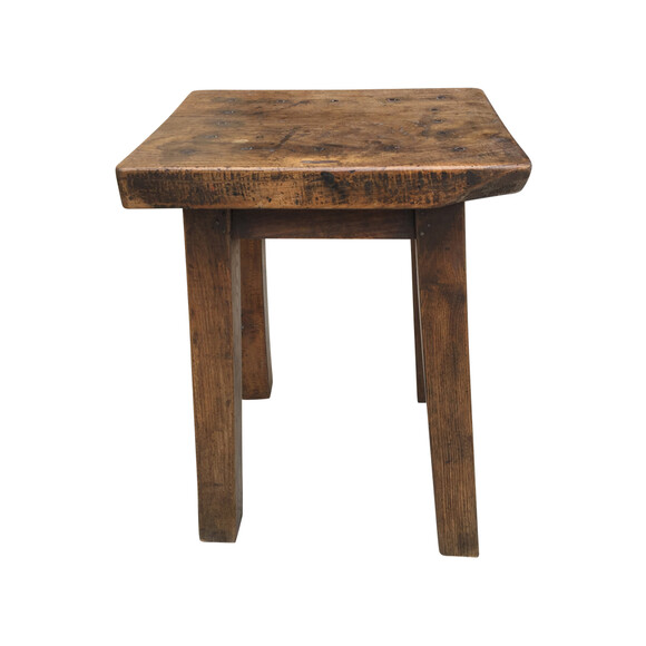 French Primitive Side Table/ Stool 39272