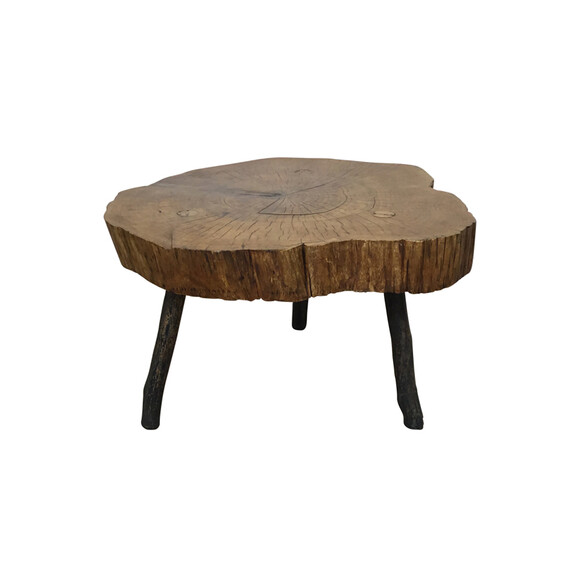 French Burl Wood Side Table 37251