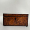 English 19th Century Burl Walnut Tea Caddy 71757