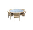 Limited Edition Oak and Zinc Dining Table 43915