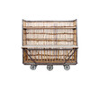 Belgian Rattan and Wood Cart 33822
