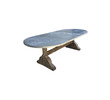Limited Edition Oval 19th Century Zinc Top Dining Table 40999