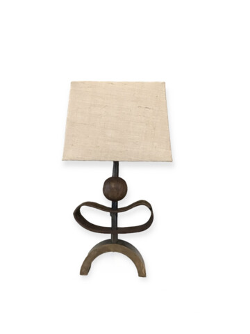 Limited Edition  Walnut and Bronze Lamp 68123