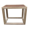 Lucca Studio Macy Table with a Vintage Leather top 38988