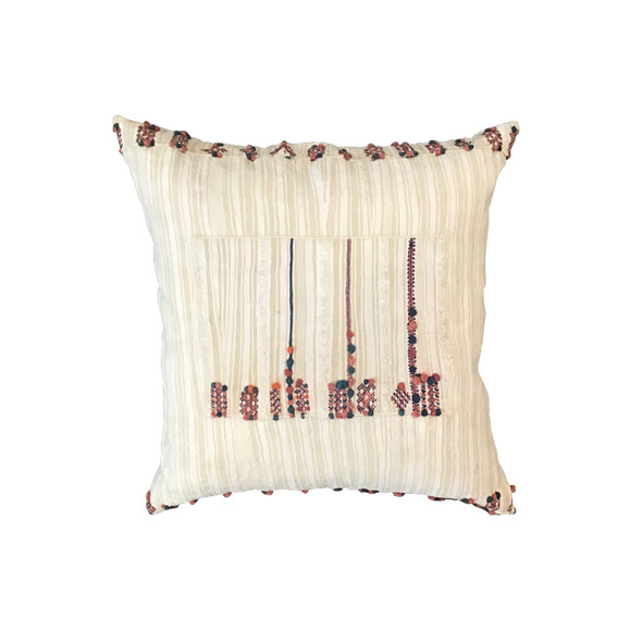 Antique Moroccan Tribal Textile Pillow 35693