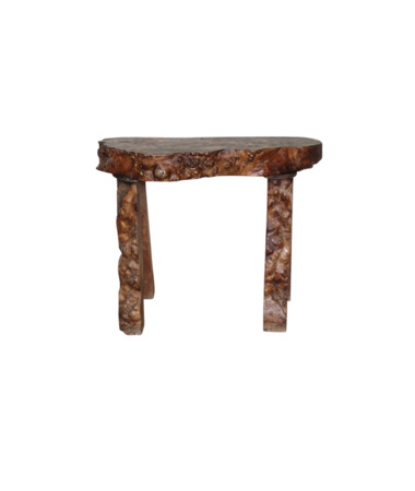 French Burl Wood Side Table 48982