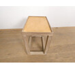 Lucca Studio Capro Walnut and Vintage Leather Top Side Table 48268