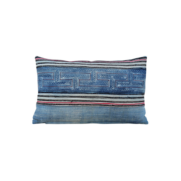 Antique Central Asia Indigo Pillow 29725