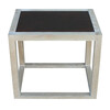 Lucca Limited Edition Oak and Parchment Side Table 32563