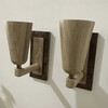 Lucca Studio Rowan Walnut and Bronze Sconces 69143