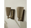 Lucca Studio Rowan Walnut and Bronze Sconces 69143