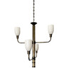 Limited Edition Bronze and Opaline Chandelier 75619