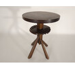 Lucca Studio Hazel Walnut Side Table with Base Detail 65144