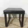 Lucca Studio Vaughn (stool) of black leather top and base 41394