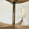 Lucca Studio Bancroft Oak and Brass Chandelier 75564