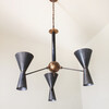 Limited Edition 3-Arm Blackened Metal  Chandelier 42358