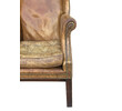 English Leather Wing Back Arm Chair 39404