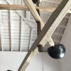 Lucca Studio Channing Chandelier with  Wood and Brass Element. 77710