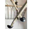 Lucca Studio Channing Chandelier with  Wood and Brass Element. 77710