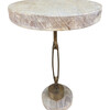 Limited Edition Industrial Iron Element and Oak Top Side Table 37925