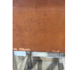 Set of (3) Belgian Leather and Oak Stools 36731