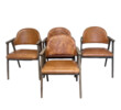 Danish Mid Century Set of (4) Dining Chairs in Leather 66387