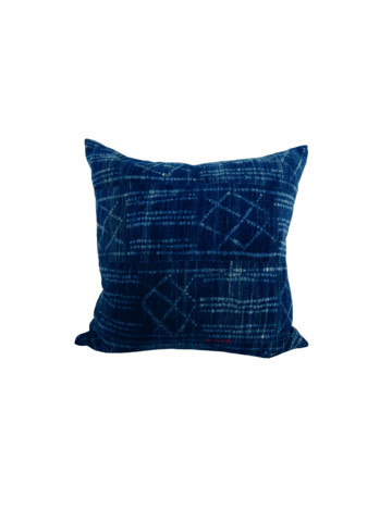 Vintage African Indigo Textile Pillow 45886