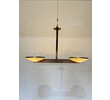 Limited Edition Alabaster, Walnut and Bronze Chandelier 75556