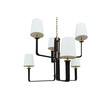 Lucca Studio Cole Chandelier in Leather and Bronze 38952