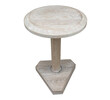 Lucca Studio Bikar Cerused Oak Side Table 48375
