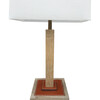 Limited Edition Oak and Leather Lamp 38533