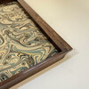 Limited Edition Walnut Tray with Vintage Italian Marbleized Paper 75995