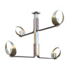 Limited Edition Saddle Leather and Brass Chandelier 26789