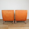 Pair of Mid Century Leather Danish Arm Chairs 44618