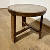 Lucca Studio Merlin Walnut and Concrete Top Side Table 59596