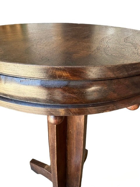 Limited Edition Walnut Deco Side Table