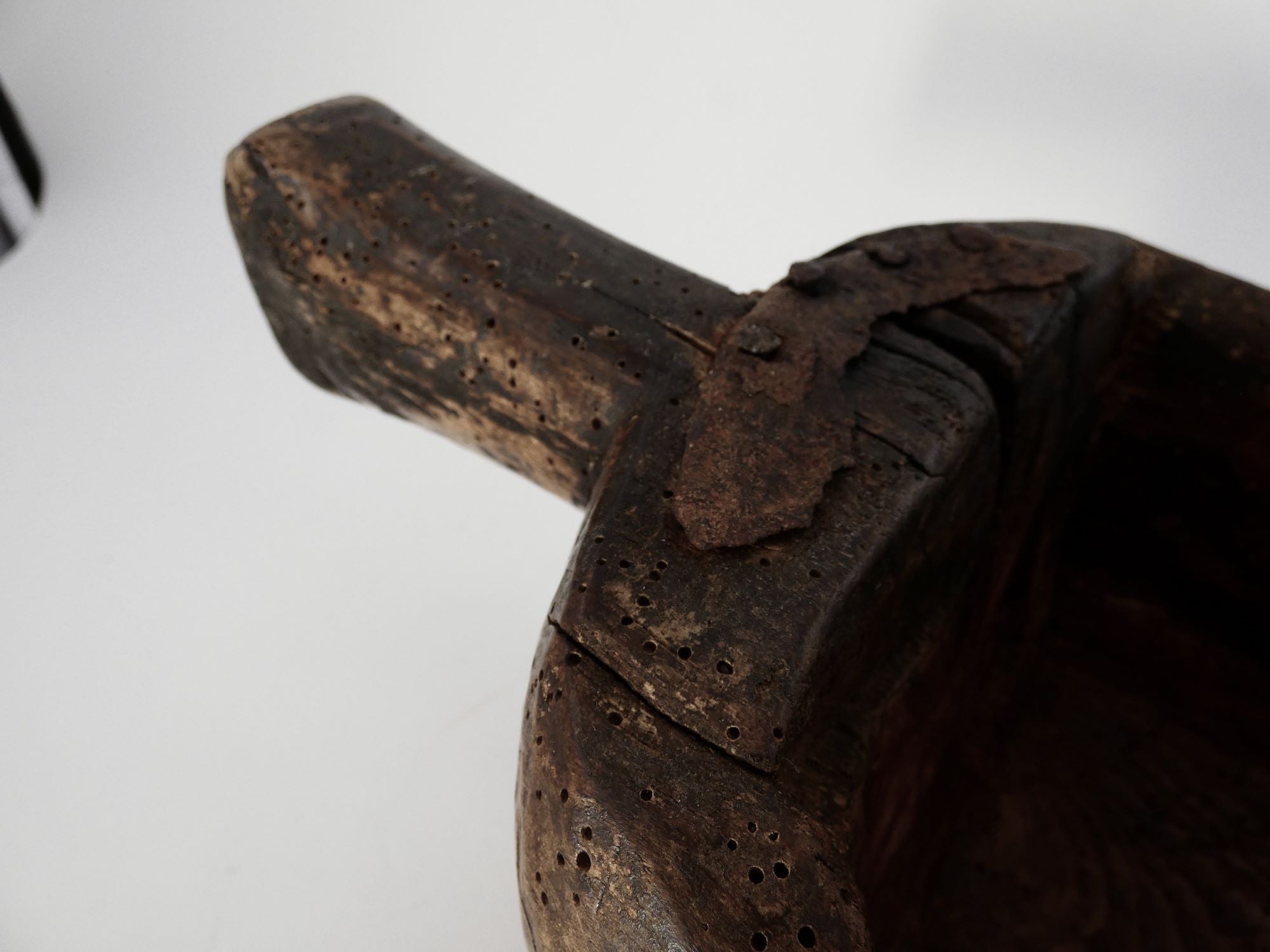 19th Century Primitive French Wooden Bowl