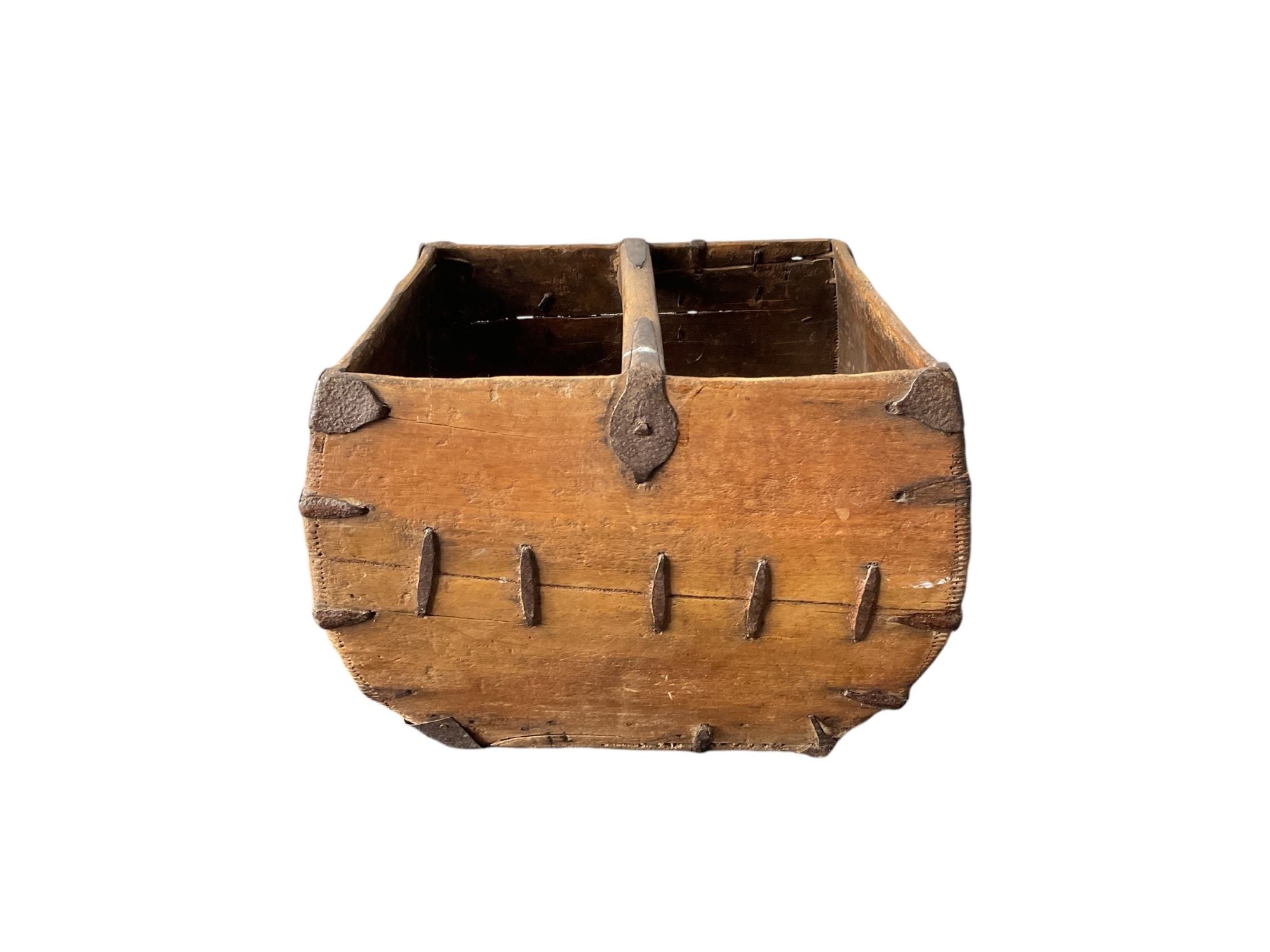 Primitive Central Asia Wooden "Rice" Container