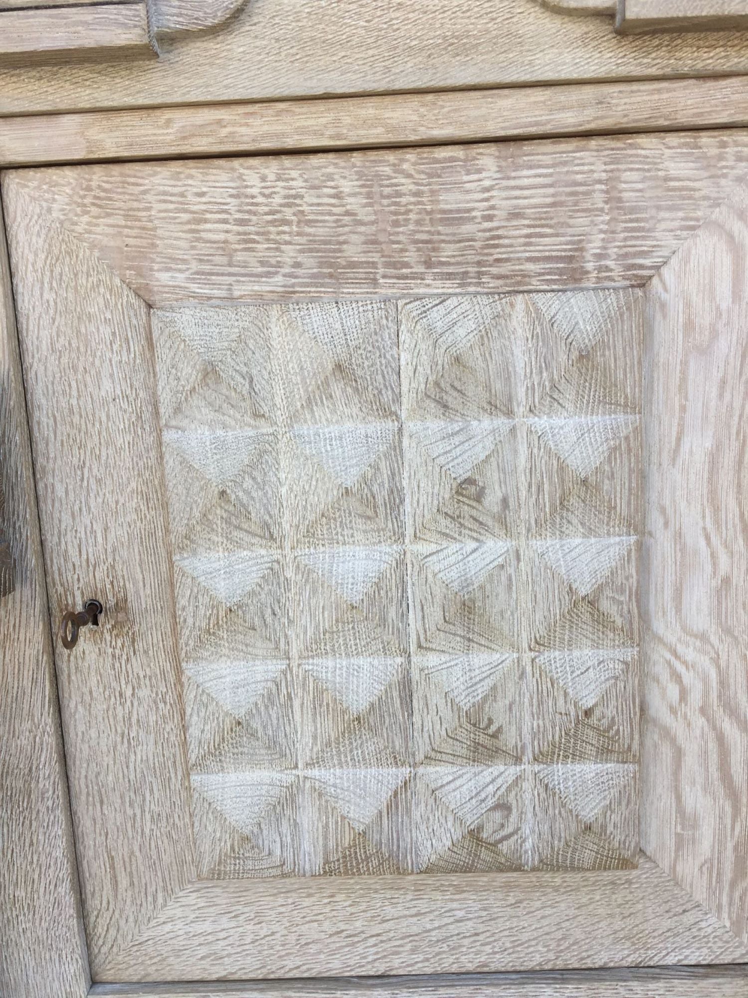 French Oak Buffet  with Cement Top